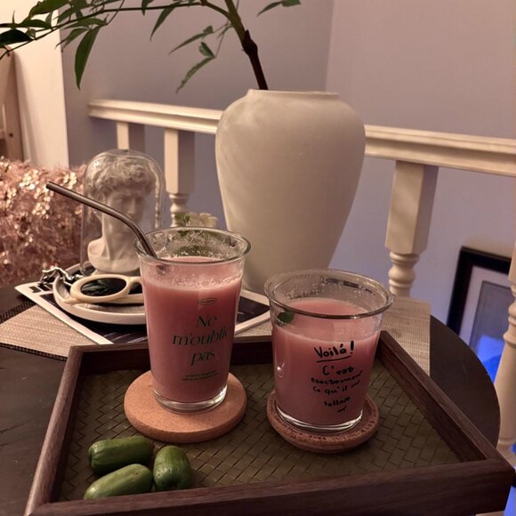 Thick-Wall Glass Water Cups - BPA-Free - Picture 2 of 2